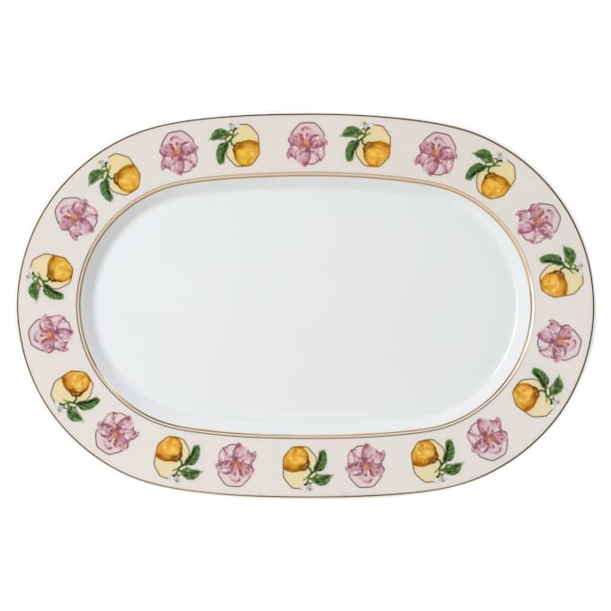 Πιατέλα Idyllia από πορσελάνη, μοτίβο Crystal Print, Lily Citron, μικρή, πολύχρωμη Πιατέλα Idyllia από πορσελάνη, μοτίβο Crystal Print, Lily Citron, μικρή, πολύχρωμη