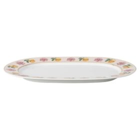 Πιατέλα Idyllia από πορσελάνη, μοτίβο Crystal Print, Lily Citron, μικρή, πολύχρωμη