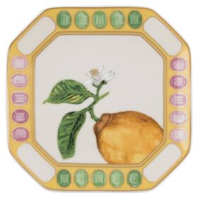 Πορσελάνη Idyllia Vide Poche, μοτίβο Crystal Print, λεμόνι, κίτρινο