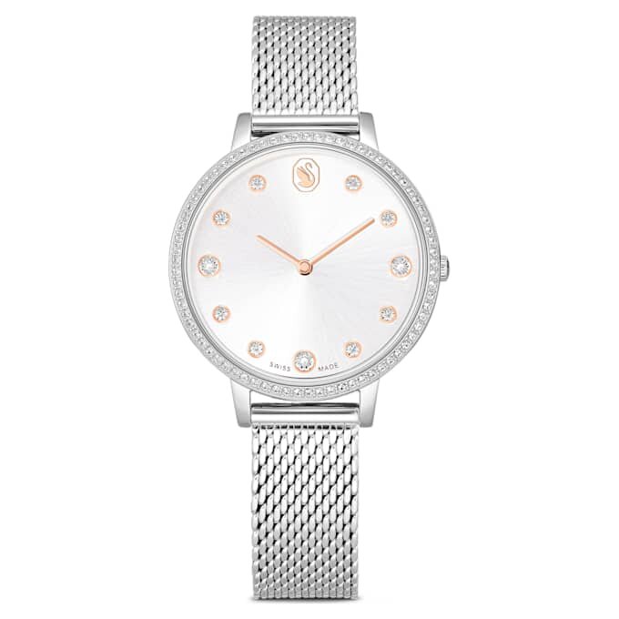 Ρολόι Clarica Swiss Made, μεταλλικό βραχιόλι, ασημί χρώμα, ανοξείδωτο ατσάλι Ρολόι Clarica Swiss Made, μεταλλικό βραχιόλι, ασημί χρώμα, ανοξείδωτο ατσάλι