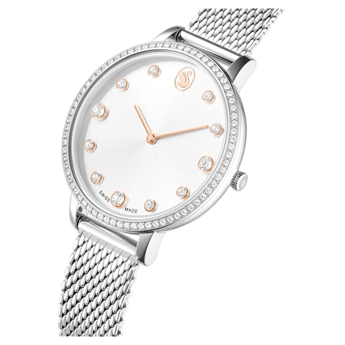 Ρολόι Clarica Swiss Made, μεταλλικό βραχιόλι, ασημί χρώμα, ανοξείδωτο ατσάλι Ρολόι Clarica Swiss Made, μεταλλικό βραχιόλι, ασημί χρώμα, ανοξείδωτο ατσάλι