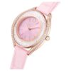 Ρολόι Crystalline Aura Swiss Made, δερμάτινο λουράκι, ροζ, φινίρισμα σε απόχρωση ροζ χρυσού Ρολόι Crystalline Aura Swiss Made, δερμάτινο λουράκι, ροζ, φινίρισμα σε απόχρωση ροζ χρυσού