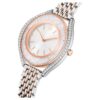 Ρολόι Crystalline Aura Swiss Made, μεταλλικό βραχιόλι, χρώμα ροζ χρυσού, φινίρισμα από μείγμα μετάλλων Ρολόι Crystalline Aura Swiss Made, μεταλλικό βραχιόλι, χρώμα ροζ χρυσού, φινίρισμα από μείγμα μετάλλων