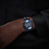 Ρολόι Dextera Chrono 39 mm, ελβετικής κατασκευής, μεταλλικό βραχιόλι, μπλε, μπλε φινίρισμα