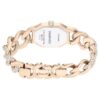 Ρολόι Dextera με αλυσίδα, ελβετικής κατασκευής, βραχιόλι με κρύσταλλα, λευκό, φινίρισμα σε χρώμα σαμπάνιας