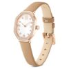 Ρολόι Dextera Octagon Swiss Made, δερμάτινο λουράκι, καφέ, φινίρισμα σε απόχρωση ροζ χρυσού Ρολόι Dextera Octagon Swiss Made, δερμάτινο λουράκι, καφέ, φινίρισμα σε απόχρωση ροζ χρυσού