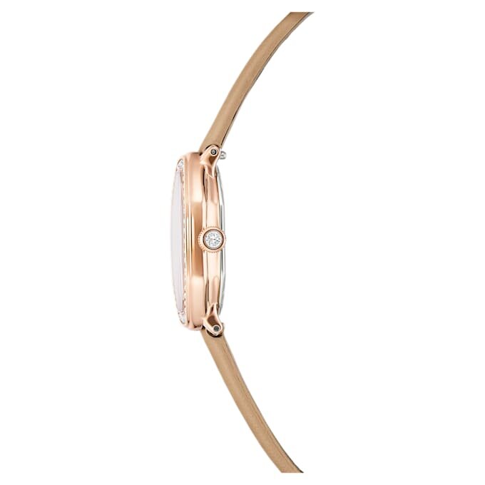 Ρολόι Dextera Octagon Swiss Made, δερμάτινο λουράκι, καφέ, φινίρισμα σε απόχρωση ροζ χρυσού Ρολόι Dextera Octagon Swiss Made, δερμάτινο λουράκι, καφέ, φινίρισμα σε απόχρωση ροζ χρυσού