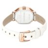 Ρολόι Dextera Octagon Swiss Made, δερμάτινο λουράκι, λευκό, φινίρισμα σε απόχρωση ροζ χρυσού
