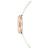 Ρολόι Dextera Octagon Swiss Made, δερμάτινο λουράκι, λευκό, φινίρισμα σε απόχρωση ροζ χρυσού