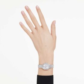 Ρολόι Dextera Octagon Swiss Made, μεταλλικό βραχιόλι, ασημί απόχρωση, ανοξείδωτο ατσάλι
