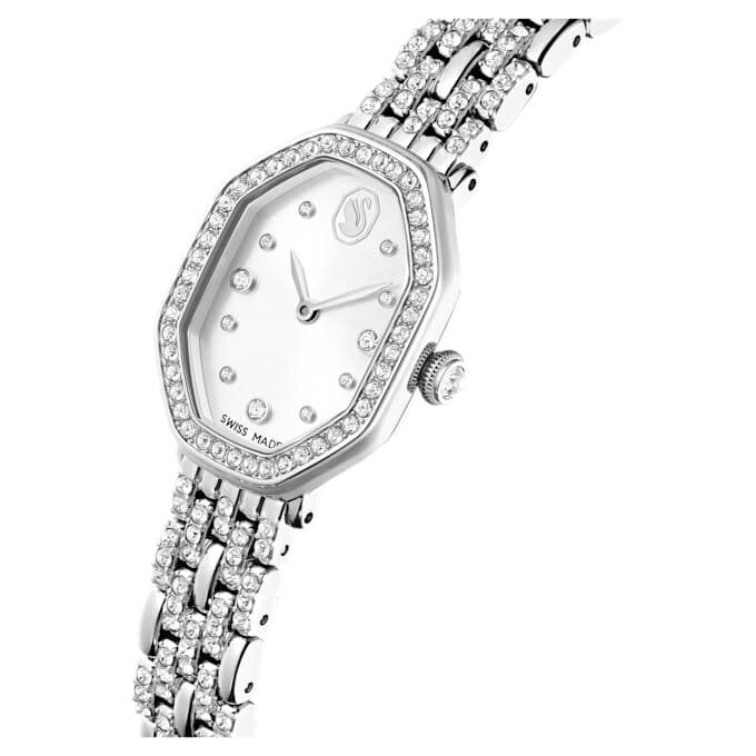 Ρολόι Dextera Octagon Swiss Made, μεταλλικό βραχιόλι, ασημί απόχρωση, ανοξείδωτο ατσάλι Ρολόι Dextera Octagon Swiss Made, μεταλλικό βραχιόλι, ασημί απόχρωση, ανοξείδωτο ατσάλι