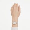 Ρολόι Dextera Octagon Swiss Made, μεταλλικό βραχιόλι, ασημί απόχρωση, φινίρισμα σε απόχρωση ροζ χρυσού