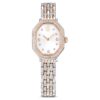 Ρολόι Dextera Octagon Swiss Made, μεταλλικό βραχιόλι, ασημί απόχρωση, φινίρισμα σε απόχρωση ροζ χρυσού