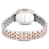 Ρολόι Dextera Octagon Swiss Made, μεταλλικό βραχιόλι, ασημί απόχρωση, φινίρισμα σε απόχρωση ροζ χρυσού