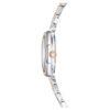 Ρολόι Dextera Octagon Swiss Made, μεταλλικό βραχιόλι, ασημί απόχρωση, φινίρισμα σε απόχρωση ροζ χρυσού