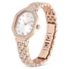 Ρολόι Dextera Octagon Swiss Made, μεταλλικό βραχιόλι, χρυσό χρώμα, φινίρισμα σε ροζ χρυσό