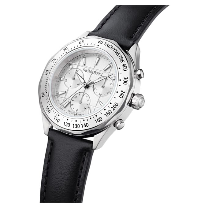 Ρολόι Dextera Tachymetre Swiss Made, δερμάτινο λουράκι, ασημί απόχρωση, ανοξείδωτο ατσάλι Ρολόι Dextera Tachymetre Swiss Made, δερμάτινο λουράκι, ασημί απόχρωση, ανοξείδωτο ατσάλι