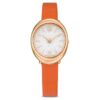 Ρολόι Imber Oval Swiss Made, δερμάτινο λουράκι, πορτοκαλί, φινίρισμα σε απόχρωση ροζ χρυσού Ρολόι Imber Oval Swiss Made, δερμάτινο λουράκι, πορτοκαλί, φινίρισμα σε απόχρωση ροζ χρυσού