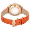 Ρολόι Imber Oval Swiss Made, δερμάτινο λουράκι, πορτοκαλί, φινίρισμα σε απόχρωση ροζ χρυσού Ρολόι Imber Oval Swiss Made, δερμάτινο λουράκι, πορτοκαλί, φινίρισμα σε απόχρωση ροζ χρυσού