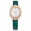 Ρολόι Imber Oval Swiss Made, δερμάτινο λουράκι, πράσινο, φινίρισμα σε απόχρωση ροζ χρυσού Ρολόι Imber Oval Swiss Made, δερμάτινο λουράκι, πράσινο, φινίρισμα σε απόχρωση ροζ χρυσού