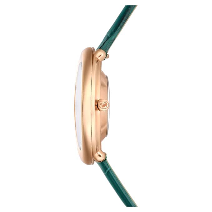 Ρολόι Imber Oval Swiss Made, δερμάτινο λουράκι, πράσινο, φινίρισμα σε απόχρωση ροζ χρυσού Ρολόι Imber Oval Swiss Made, δερμάτινο λουράκι, πράσινο, φινίρισμα σε απόχρωση ροζ χρυσού