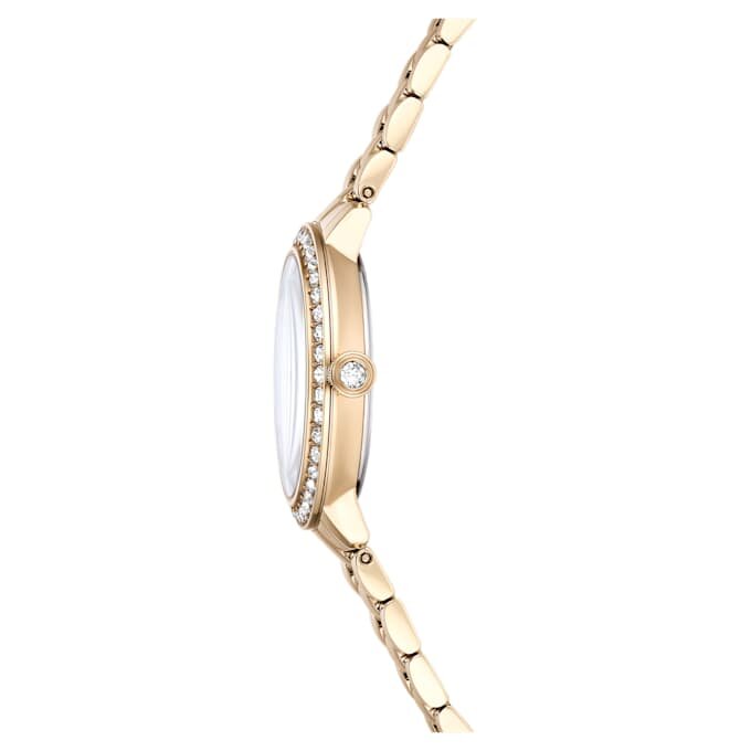 Ρολόι Matrix 3-Link Swiss Made, μεταλλικό βραχιόλι, χρυσό χρώμα, φινίρισμα σε χρώμα σαμπάνιας Ρολόι Matrix 3-Link Swiss Made, μεταλλικό βραχιόλι, χρυσό χρώμα, φινίρισμα σε χρώμα σαμπάνιας
