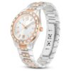 Ρολόι Matrix Date Swiss Made, μεταλλικό βραχιόλι, χρώμα ροζ χρυσού, φινίρισμα από μείγμα μετάλλων