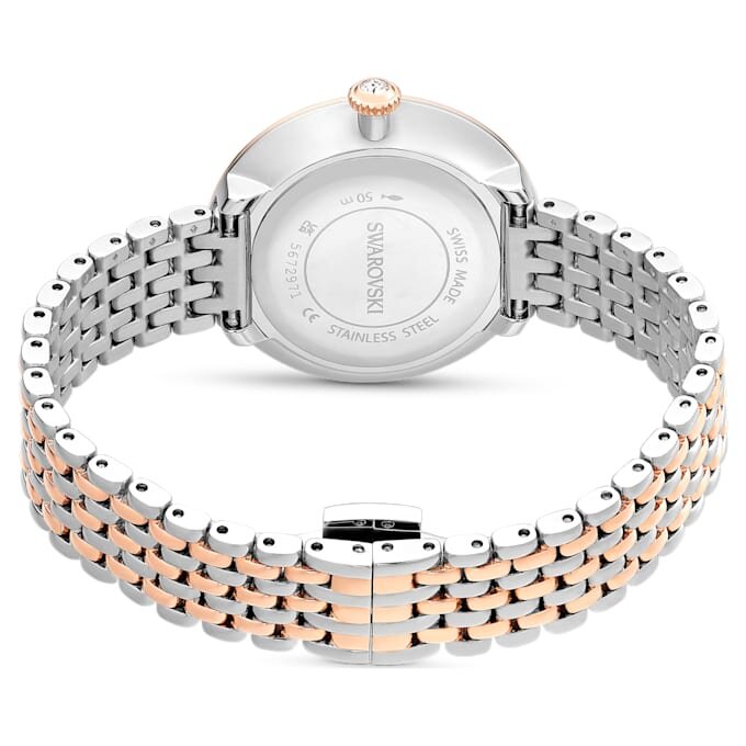 Ρολόι Matrix Tennis 7-Link, ελβετικής κατασκευής, μεταλλικό βραχιόλι, χρώμα ροζ χρυσού, φινίρισμα από μείγμα μετάλλων Ρολόι Matrix Tennis 7-Link, ελβετικής κατασκευής, μεταλλικό βραχιόλι, χρώμα ροζ χρυσού, φινίρισμα από μείγμα μετάλλων