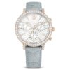 Ρολόι Matrix Tennis Chrono Swiss Made, δερμάτινο λουράκι, γκρι, φινίρισμα χρώματος σαμπάνιας-χρυσού Ρολόι Matrix Tennis Chrono Swiss Made, δερμάτινο λουράκι, γκρι, φινίρισμα χρώματος σαμπάνιας-χρυσού