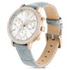 Ρολόι Matrix Tennis Chrono Swiss Made, δερμάτινο λουράκι, γκρι, φινίρισμα χρώματος σαμπάνιας-χρυσού Ρολόι Matrix Tennis Chrono Swiss Made, δερμάτινο λουράκι, γκρι, φινίρισμα χρώματος σαμπάνιας-χρυσού
