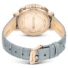 Ρολόι Matrix Tennis Chrono Swiss Made, δερμάτινο λουράκι, γκρι, φινίρισμα χρώματος σαμπάνιας-χρυσού Ρολόι Matrix Tennis Chrono Swiss Made, δερμάτινο λουράκι, γκρι, φινίρισμα χρώματος σαμπάνιας-χρυσού