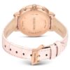 Ρολόι Matrix Tennis Chrono Swiss Made, δερμάτινο λουράκι, ροζ, φινίρισμα σε απόχρωση ροζ χρυσού