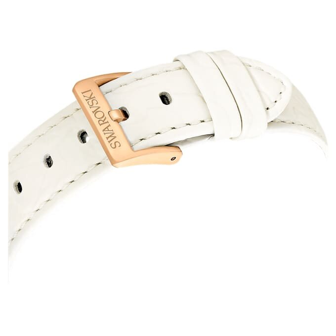 Ρολόι Octea Chrono Swiss Made, δερμάτινο λουράκι, λευκό, φινίρισμα σε απόχρωση ροζ χρυσού Ρολόι Octea Chrono Swiss Made, δερμάτινο λουράκι, λευκό, φινίρισμα σε απόχρωση ροζ χρυσού