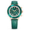 Ρολόι Octea Chrono Swiss Made, δερμάτινο λουράκι, πράσινο, φινίρισμα σε απόχρωση ροζ χρυσού Ρολόι Octea Chrono Swiss Made, δερμάτινο λουράκι, πράσινο, φινίρισμα σε απόχρωση ροζ χρυσού