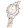 Ρολόι Octea Chrono Swiss Made, μεταλλικό βραχιόλι, χρώμα ροζ χρυσού, φινίρισμα από μείγμα μετάλλων