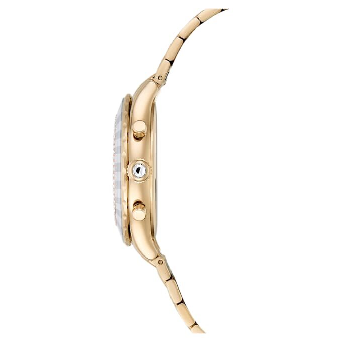 Ρολόι Octea Chrono Swiss Made, μεταλλικό βραχιόλι, χρυσό χρώμα, φινίρισμα σε χρώμα σαμπάνιας Ρολόι Octea Chrono Swiss Made, μεταλλικό βραχιόλι, χρυσό χρώμα, φινίρισμα σε χρώμα σαμπάνιας