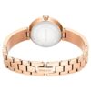 Ρολόι-βραχιόλι Matrix Pearl, ελβετικής κατασκευής, με κρύσταλλα, λευκό, φινίρισμα σε απόχρωση ροζ χρυσού