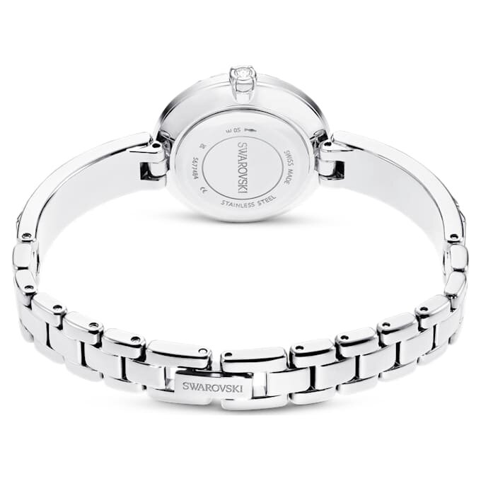 Ρολόι-βραχιόλι Matrix Swiss Made, βραχιόλι με κρύσταλλα, λευκό, ανοξείδωτο ατσάλι Ρολόι-βραχιόλι Matrix Swiss Made, βραχιόλι με κρύσταλλα, λευκό, ανοξείδωτο ατσάλι