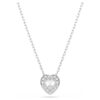 Σετ Ariana Grande X Swarovski με ανάμεικτα κοψίματα, καρδιά, λευκό, επιμεταλλωμένο με ρόδιο Σετ Ariana Grande X Swarovski με ανάμεικτα κοψίματα, καρδιά, λευκό, επιμεταλλωμένο με ρόδιο