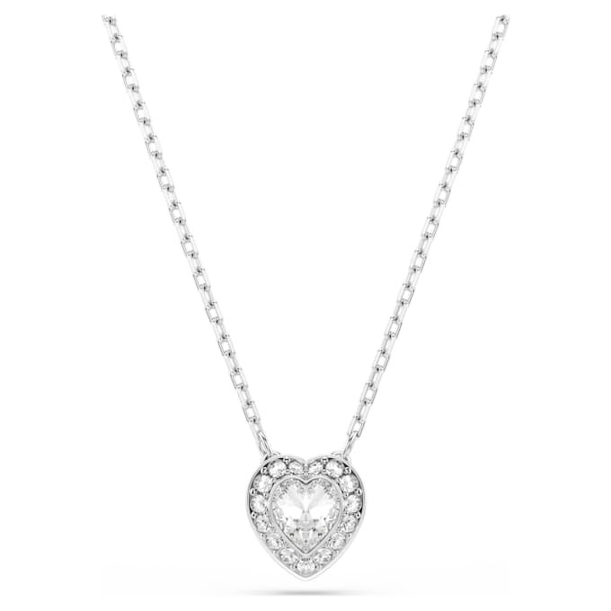 Σετ Ariana Grande X Swarovski με ανάμεικτα κοψίματα, καρδιά, λευκό, επιμεταλλωμένο με ρόδιο Σετ Ariana Grande X Swarovski με ανάμεικτα κοψίματα, καρδιά, λευκό, επιμεταλλωμένο με ρόδιο