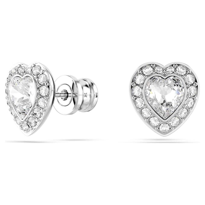 Σετ Ariana Grande X Swarovski με ανάμεικτα κοψίματα, καρδιά, λευκό, επιμεταλλωμένο με ρόδιο Σετ Ariana Grande X Swarovski με ανάμεικτα κοψίματα, καρδιά, λευκό, επιμεταλλωμένο με ρόδιο