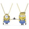 Σετ Minions James και Henry με παβέ, πολύχρωμο, επιχρυσωμένο