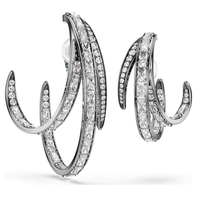 Σετ σκουλαρίκια τύπου «ear cuff» της Συλλογής Βιέννης (3) Φτερό, Λευκό, Επιμεταλλωμένο με Ρουθήνιο Σετ σκουλαρίκια τύπου «ear cuff» της Συλλογής Βιέννης (3) Φτερό, Λευκό, Επιμεταλλωμένο με Ρουθήνιο