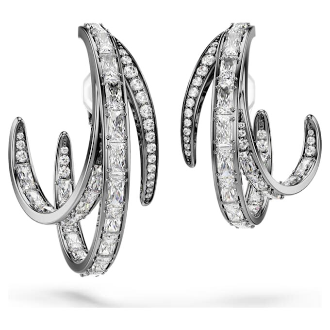 Σετ σκουλαρίκια τύπου «ear cuff» της Συλλογής Βιέννης (3) Φτερό, Λευκό, Επιμεταλλωμένο με Ρουθήνιο Σετ σκουλαρίκια τύπου «ear cuff» της Συλλογής Βιέννης (3) Φτερό, Λευκό, Επιμεταλλωμένο με Ρουθήνιο