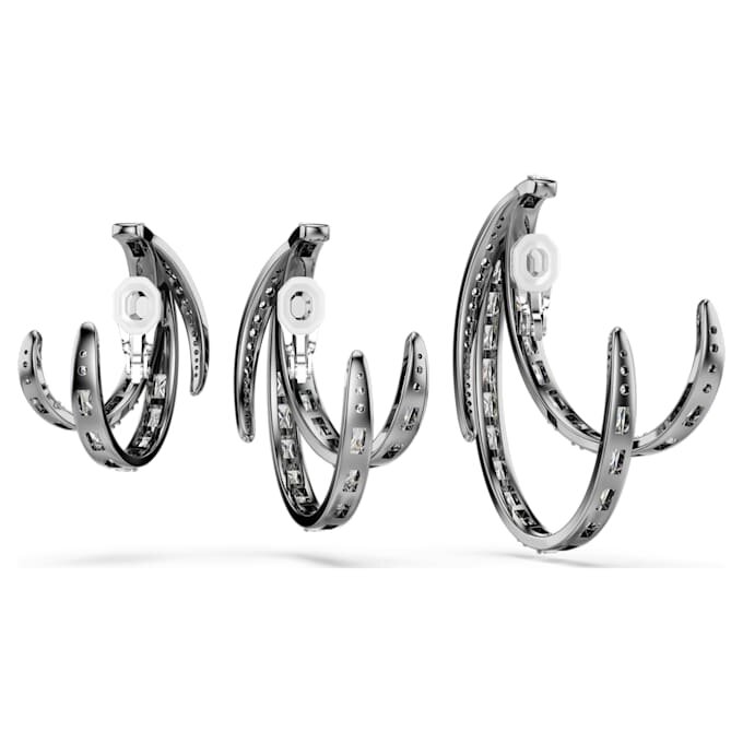 Σετ σκουλαρίκια τύπου «ear cuff» της Συλλογής Βιέννης (3) Φτερό, Λευκό, Επιμεταλλωμένο με Ρουθήνιο Σετ σκουλαρίκια τύπου «ear cuff» της Συλλογής Βιέννης (3) Φτερό, Λευκό, Επιμεταλλωμένο με Ρουθήνιο