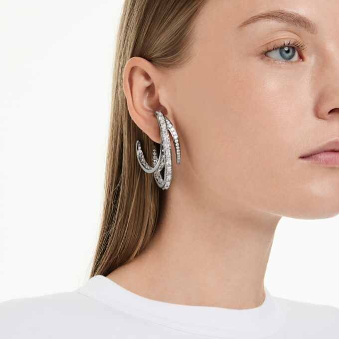 Σετ σκουλαρίκια τύπου «ear cuff» της Συλλογής Βιέννης (3) Φτερό, Λευκό, Επιμεταλλωμένο με Ρουθήνιο Σετ σκουλαρίκια τύπου «ear cuff» της Συλλογής Βιέννης (3) Φτερό, Λευκό, Επιμεταλλωμένο με Ρουθήνιο