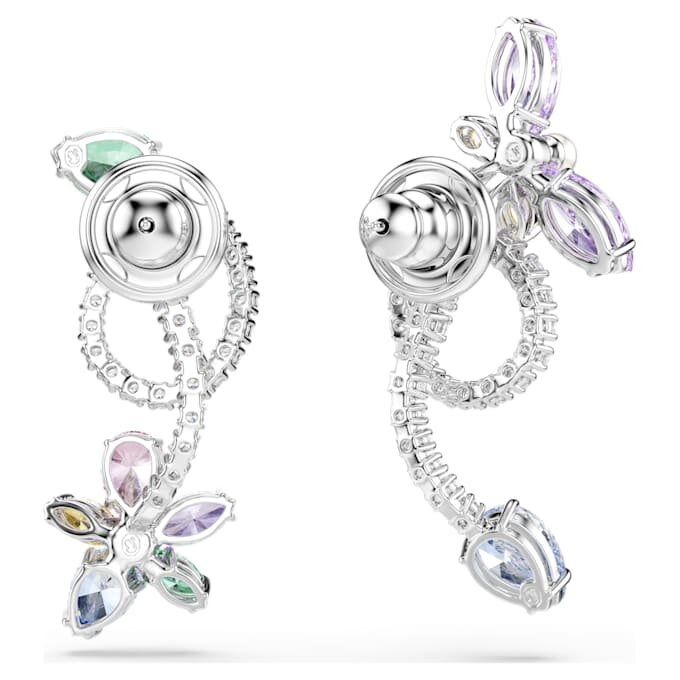 Σκουλαρίκια Ariana Grande X Swarovski με «Ear Jacket» και ποικίλες κοπές, λιβελλούλα, λουλούδι, πολύχρωμα, επιροδιωμένα Σκουλαρίκια Ariana Grande X Swarovski με «Ear Jacket» και ποικίλες κοπές, λιβελλούλα, λουλούδι, πολύχρωμα, επιροδιωμένα