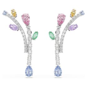 Σκουλαρίκια Ariana Grande X Swarovski με κρεμαστά στοιχεία, ποικίλων κοπών, πολύχρωμα, επιμεταλλωμένα με ρόδιο