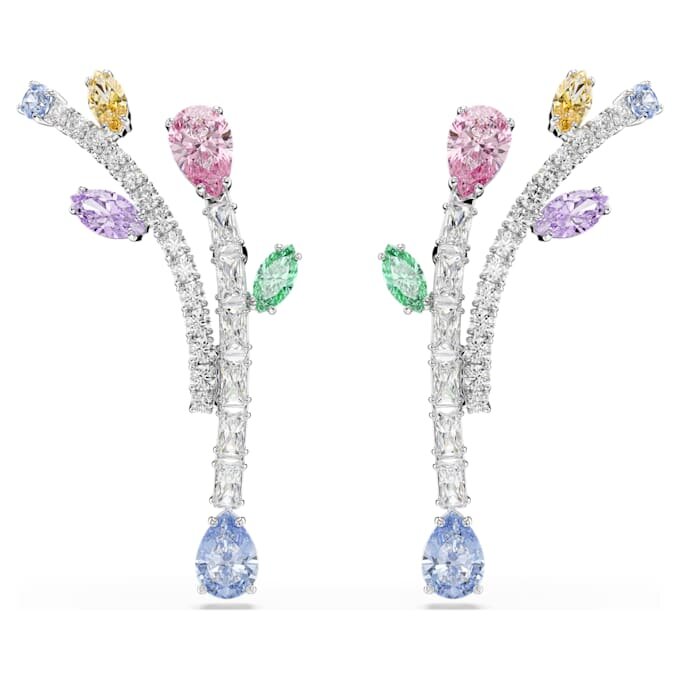 Σκουλαρίκια Ariana Grande X Swarovski με κρεμαστά στοιχεία, ποικίλων κοπών, πολύχρωμα, επιμεταλλωμένα με ρόδιο Σκουλαρίκια Ariana Grande X Swarovski με κρεμαστά στοιχεία, ποικίλων κοπών, πολύχρωμα, επιμεταλλωμένα με ρόδιο