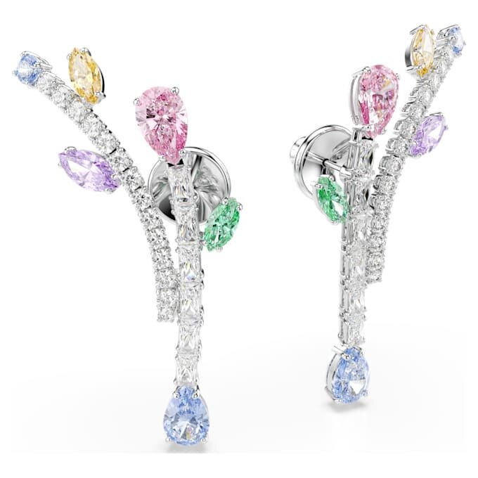 Σκουλαρίκια Ariana Grande X Swarovski με κρεμαστά στοιχεία, ποικίλων κοπών, πολύχρωμα, επιμεταλλωμένα με ρόδιο Σκουλαρίκια Ariana Grande X Swarovski με κρεμαστά στοιχεία, ποικίλων κοπών, πολύχρωμα, επιμεταλλωμένα με ρόδιο
